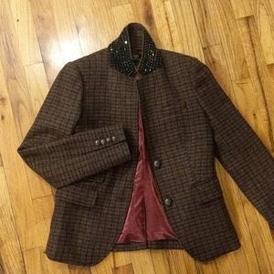 J. Crew Schoolboy Blazer In Beaded Tweed Jacket